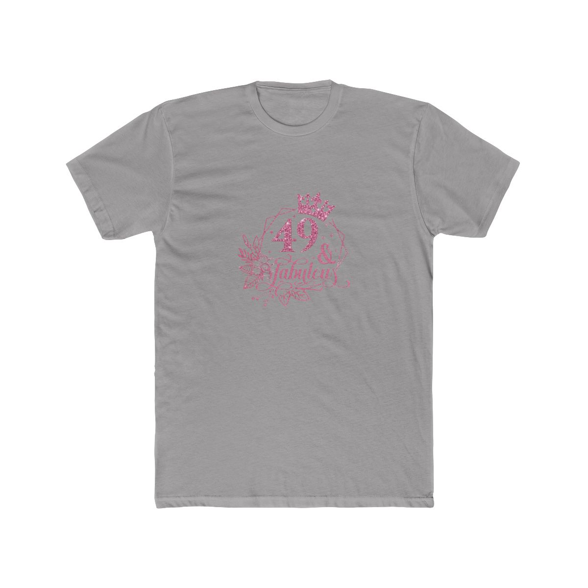 49 & Fabulous Pink Glitter Crown T Shirt - Official t-shirts merchandise