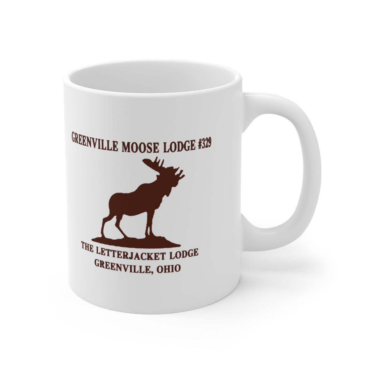 Greenville Moose Lodge #329 Letterjacket Ceramic Mug - Official mugs merchandise