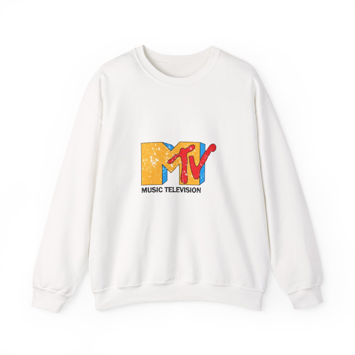 Vintage Distressed MTV Logo Crewneck - Official sweatshirts merchandise