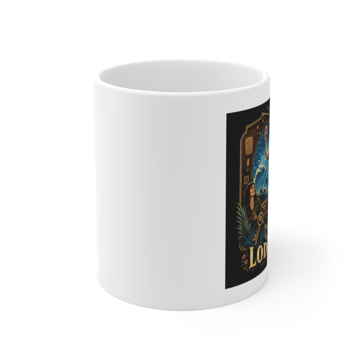 Lodge 49 White Mug - alternate angle 1, merchandise