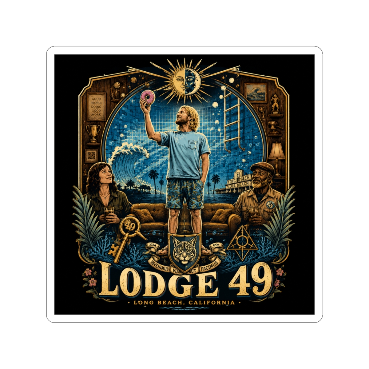 Lodge 49 Sticker - Lodge 49 official Stickers merch