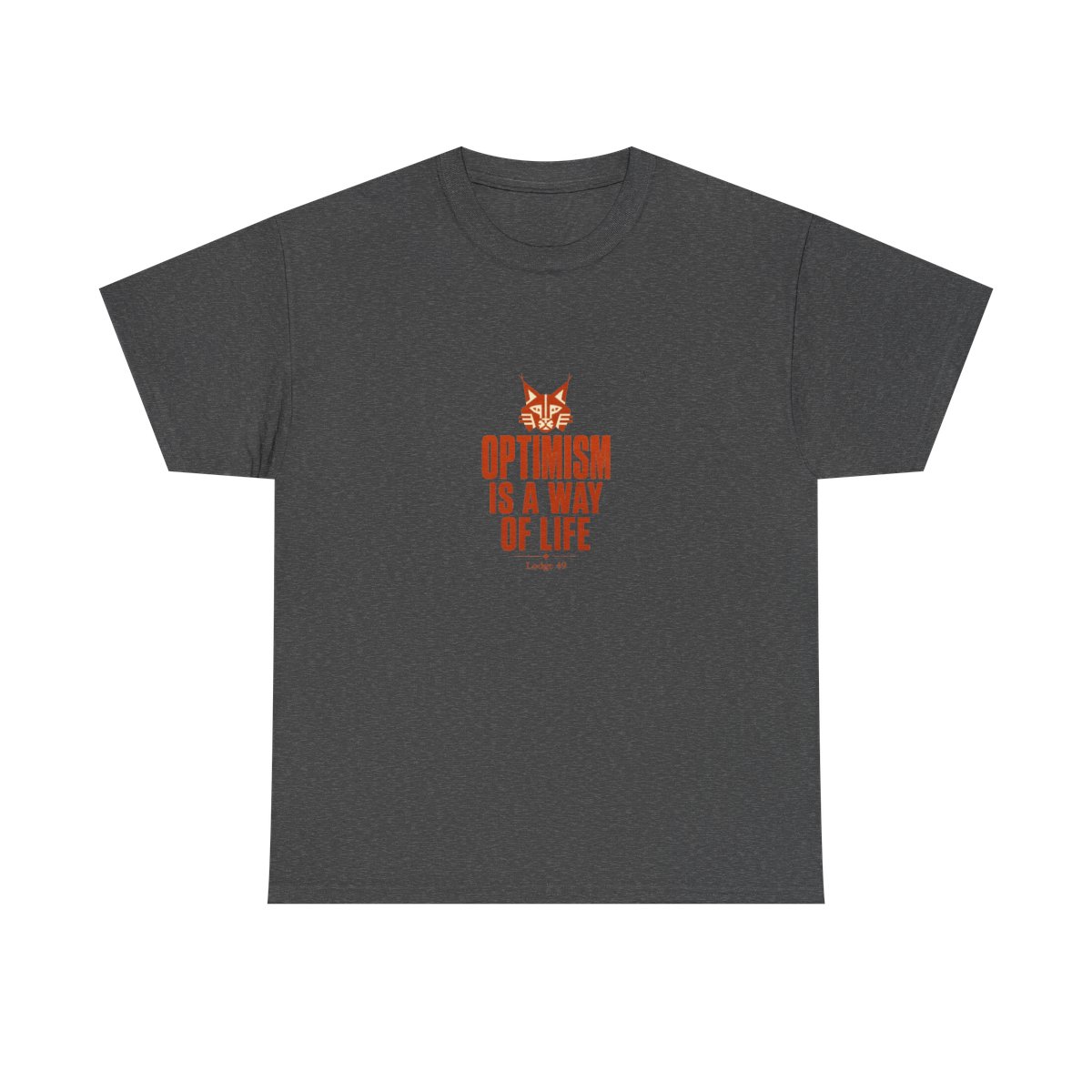 Lodge 49 "Optimism is a way of life" Unisex Tee - alternate angle 3, merchandise