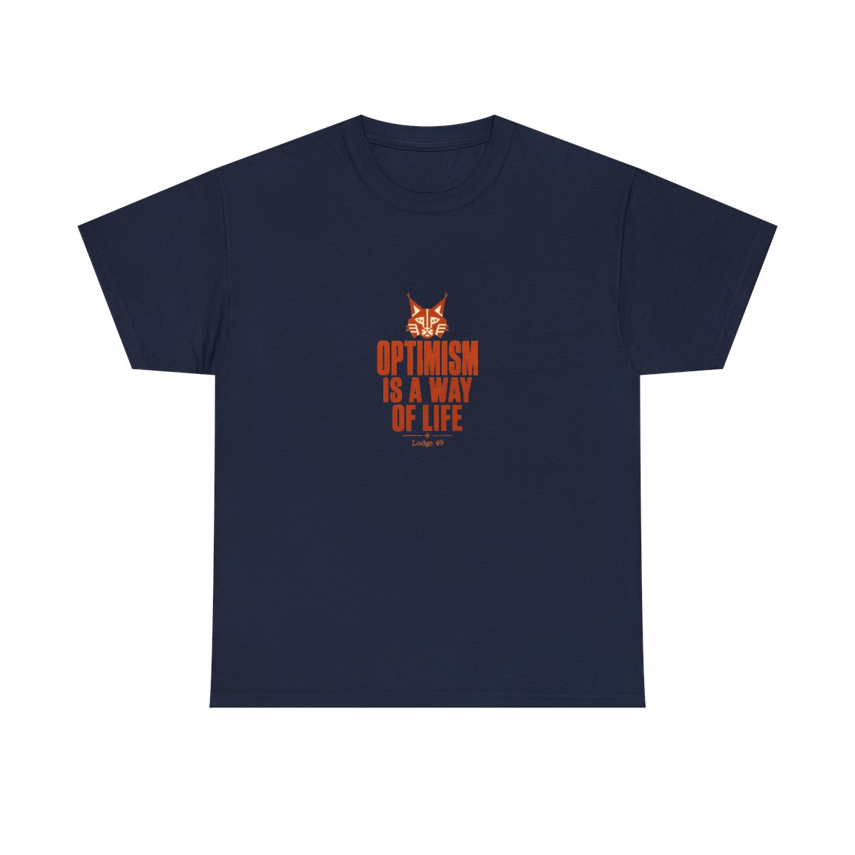 Lodge 49 "Optimism is a way of life" Unisex Tee - alternate angle 5, merchandise