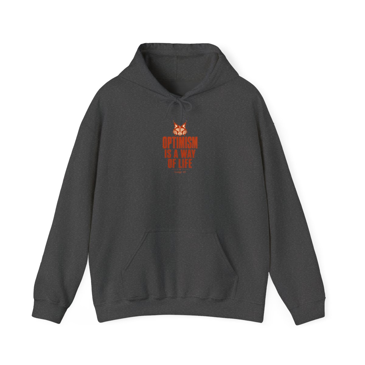 Lodge 49 "Optimism is a way of life" Hoodie - alternate angle 4, merchandise