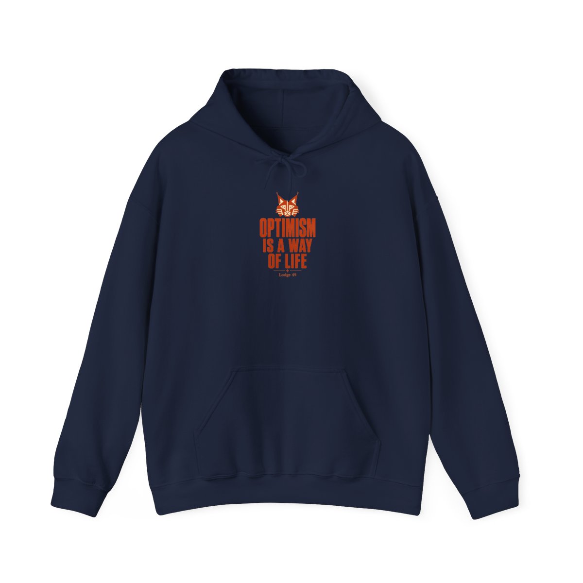 Lodge 49 "Optimism is a way of life" Hoodie - alternate angle 5, merchandise
