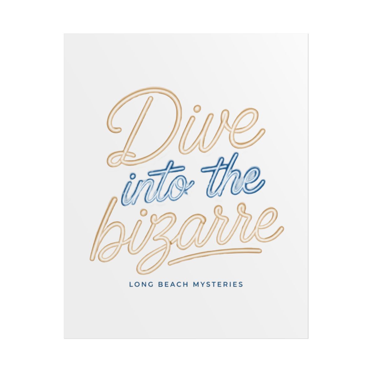 Lodge 49 "Dive into the bizarre" Poster