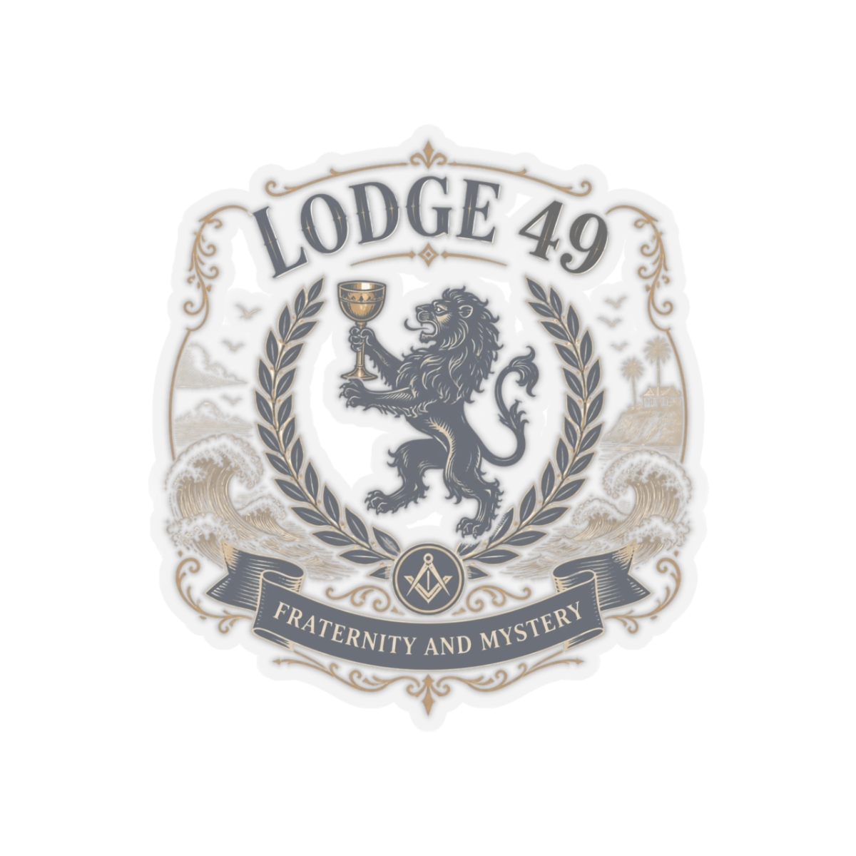 Lodge 49 "Fraternity and Mystery," Sticker