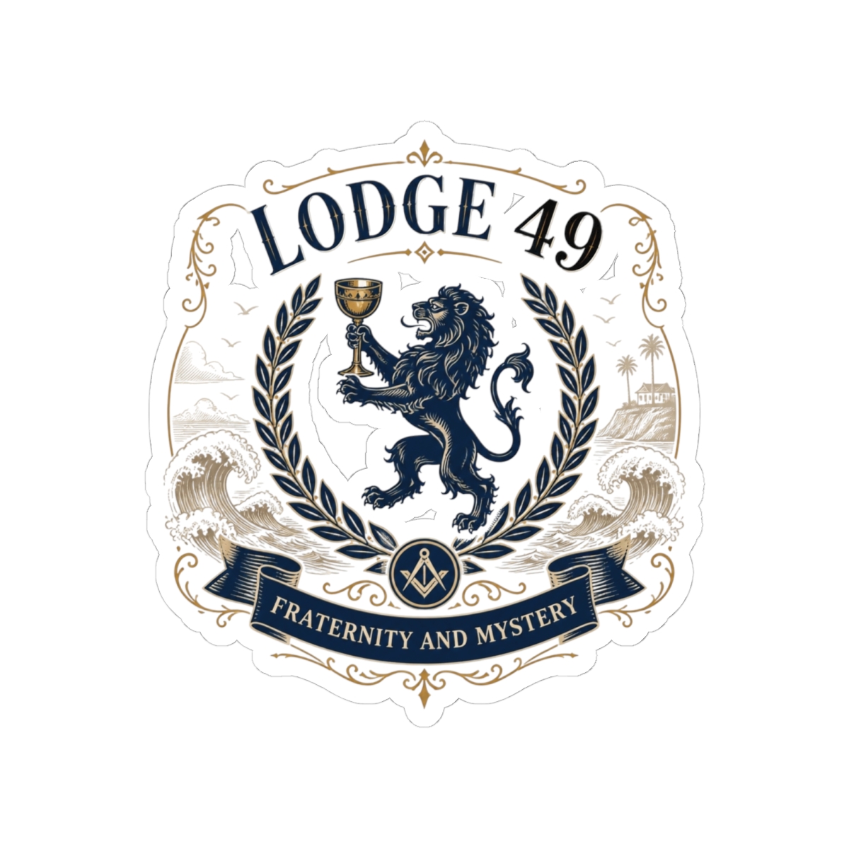 Lodge 49 "Fraternity and Mystery," Sticker